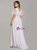 In Figure Flattering Styles For Every Silhouette White Chiffon V-neck Pleats Horn Sleeve Plus Size Prom Dress