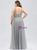 Take Center Stage In Plus Size Gray Tulle V-neck Plests Sleeveless Prom Dress