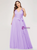 Find Plenty Of Plus Size Lavender Tulle V-neck Plests Sleeveless Prom Dress