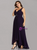 With 1000s Of Dark Purple Chiffon V-neck Hi Lo Pleats Plus Size Prom Dress