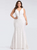 Browse Our Lovely White Mermaid Lace V-neck Sleeveless Long Plus Size Prom Dress