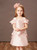 Purchase Your Favorite A-Line Pink Satin Ruffles Short Flower Girl Dress