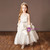 You Are Sure To Find The Perfect White Ball Gown Tulle Satin Sleeveless Beading Flower Girl Dress