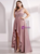 To Choose From Purple Orchid Hi Lo V-neck Beading Plus Size Prom Dress
