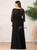 Find Your Dress For Prom! A-Line Black Chiffon Lace Long Sleeve Plus Size Prom Dress