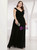 We Provide A-Line Black Chiffon Lace Off the Shoulder Plus Size Prom Dress