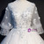 For Your Big Night Light Gray Tulle Ball Gown Short Sleeve Appliques Quinceanera Dress