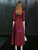 Come In All Styles And Colors A-Line Burgundy Chiffon Sequins 3/4 Sleeve Mother of the Bride Dress