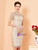 Find Your Dress For Prom! Champagne Sheath Lace Short Sleeve Short Mother Of The Bride Dress