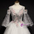 Purchase Your Favorite Gray Ball Gown Tulle Short Sleeve Appliques Quinceanera Dress