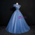 Come In All Styles And Colors Blue Ball Gown Tulle Backless Pleats Appliques Quinceanera Dress