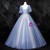 Is Now Available. Blue Ball Gown Tulle Appliques Pearls Pleats Quinceanera Dress