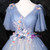 Is Now Available. Blue Ball Gown Tulle Appliques Pearls Pleats Quinceanera Dress