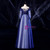 For Your Big Night Navy Blue Ball Gown Tulle Long Sleeve Appliques Quinceanera Dress