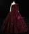 Just Be The One For You Burgundy Ball Gown Sequins One Shoulder Quinceanera Dress