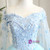 Fit Your Fashion Sense Light Blue Ball Gown Tulle Off the Shoulder Appliques Quinceanera Dress