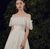 breathale lace for this off the shoulder wedding dresses