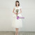 Find All Of The Latest Styles A-Line White Tulle Satin V-neck Cap Sleeve Wedding Dress