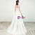 Shop Sexy White Tulle V-neck Appliques High Waist Pregnant Wedding Dress