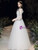 Browse Our Lovely Simple White Tulle Long Sleeve Appliques Long Wedding Dress