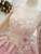 With 1000s Of Pink Ball Gown Tulle Beading Sequins Long Sleeve Wedding Dress