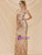 Delicate In Stock:Ship in 48 Hours Gold Mermaid High Neck Sleeveless Party Dress