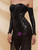 Sexy In Stock:Ship in 48 Hours Black Mermaid Sequins Long Sleeve Long Party Dress