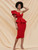 Trendy In Stock:Ship in 48 Hours Red mermaid One Shoulder Ruffles Party Dress