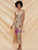 Attractive In Stock:Ship in 48 Hours Sexy Gold Sequins V-neck Party Dress With Split