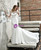 Shop An Amazing Selection Of White Mermaid Satin Bateau Short Sleeve Beading Sequins Wedding Dress