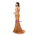 2020 Great Choice Gold Mermaid V-neck Gold Sequins Appliques Long Prom Dress