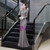 Find The Perfect Champagne Gray Mermaid Tulle Long Sleeve Beading Prom Dress