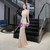 Get An On-Trend Champagne Mermaid Handwork Beading V-neck Tulle Luxury Prom Dress