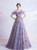 Find And Buy The Perfect In Stock:Ship in 48 Hours Purple Tulle Sequins Spagehtti Straps Prom Dress