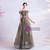 In Stock:Ship in 48 Hours Green Tulle Off the Shoulder Pleats Prom Dress