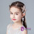 Children's Tiara Princess 2 Piece Tassel Hairpin Pink