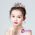 Children's Crown Headdress Pink Crystal Hair Accessories 