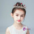 Girls' Crystal Hair Crown Hair Accessories Red Tiara