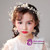 Children's Headdress Hair With Pearl Hair Accessories Earrings Set