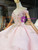 Get a Prom-Ready Look Pink Ball Gown Tulle Off the Shoulder Beading Tiers Prom Dress