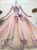A Great Variety Of Purple Ball Gown Tulle Long Sleeve Sequins Beading Prom Dress