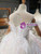 Champagne Ball Gown Tulle Backless Beading Flower Girl Dress