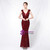 Never Miss Out On In Stock:Ship in 48 Hours Burgundy Mermaid Sequins Backless Prom Dress