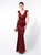 Never Miss Out On In Stock:Ship in 48 Hours Burgundy Mermaid Sequins Backless Prom Dress