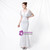 Check Out Entire Collection In Stock:Ship in 48 Hours White V-neck Prom Dress With Shawl