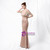 Make Your Prom a Dream In Stock:Ship in 48 Hours Champagne V-neck Prom Dress With Shawl