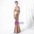 Make Your Prom a Dream In Stock:Ship in 48 Hours Champagne V-neck Prom Dress With Shawl