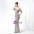 In Stock:Ship in 48 Hours Cheap Silver Mermaid Sequins Beading Prom Dress