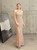Free Shipping In Stock:Ship in 48 Hours Gold Sequins Halter Backless Prom Dress