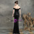 Stand Out With In Stock:Ship in 48 Hours Black Mermaid Off the Shoulder Prom Dress With Split